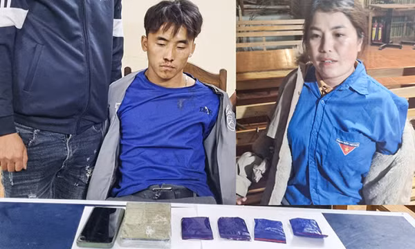 Bắt 2 đối tượng mua bán 1 bánh heroin, 800 viên ma túy tổng hợp