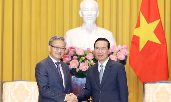 Chủ tịch nước Võ Văn Thưởng tiếp Trưởng Ban Đối ngoại Trung ương Lào