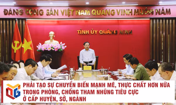 Phải tạo sự chuyển biến mạnh mẽ, thực chất hơn nữa trong phòng, chống tham nhũng tiêu cực ở cấp huyện, sở, ngành 