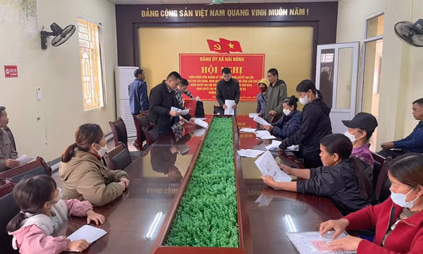 Móng Cái: Chi trả đền bù cho các hộ dân bị nứt nhà do thi công cao tốc Tiên Yên - Móng Cái (đợt 2)