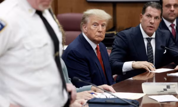 Bên trong phòng xử án Manhattan, nơi diễn ra phiên tòa hình sự đầu tiên với ông Trump