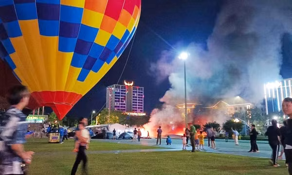 Nổ khinh khí cầu ở Tuyên Quang