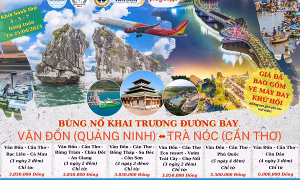 Đường bay mới Quảng Ninh – Cần Thơ