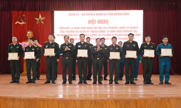 Đảng ủy Quân sự tỉnh: Tổng kết 12 năm thực hiện chỉ thị số 124 của Thường vụ Quân ủy TW