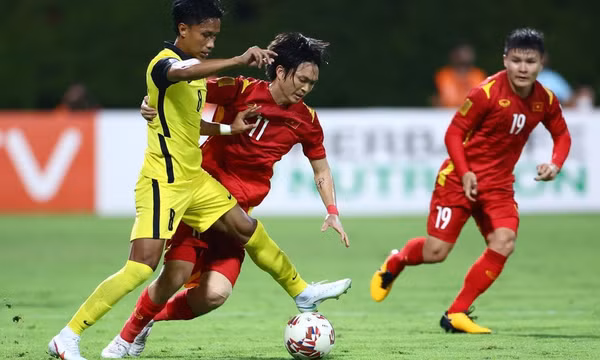 Tuấn Anh hay nhất trận tuyển Việt Nam thắng Malaysia