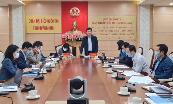Đoàn ĐBQH tỉnh giám sát chuyên đề việc thực hiện chính sách, pháp luật về công tác quy hoạch
