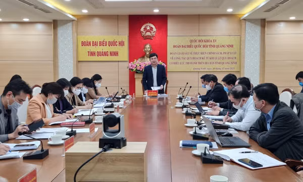 Đoàn ĐBQH tỉnh giám sát chuyên đề việc thực hiện chính sách, pháp luật về công tác quy hoạch