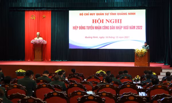 Bộ CHQS tỉnh Quảng Ninh hiệp đồng tuyển nhận công dân nhập ngũ năm 2022
