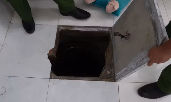 Đào hầm trong phòng ngủ để trốn truy nã