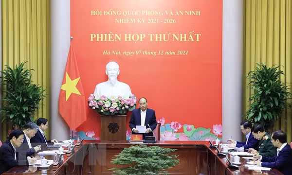 Phiên họp thứ nhất Hội đồng Quốc phòng và An ninh nhiệm kỳ 2021-2026