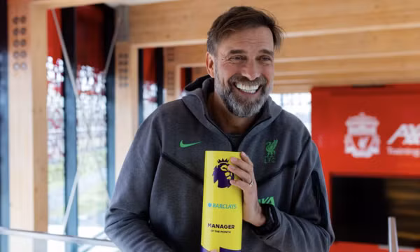 Klopp lần thứ 10 đoạt HLV hay nhất tháng Ngoại hạng Anh