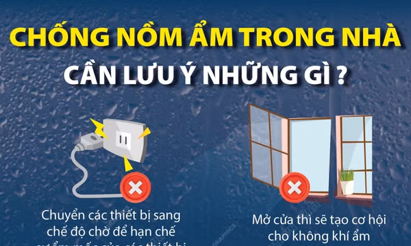 Những điều không nên làm khi thời tiết nồm ẩm như hiện nay