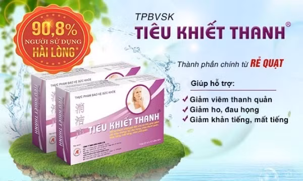 Bí kíp đẩy lùi viêm thanh quản, khàn tiếng nhờ Tiêu Khiết Thanh