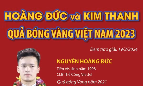 Một số thông tin về các cầu thủ đạt danh hiệu Quả bóng Vàng Việt Nam 2023