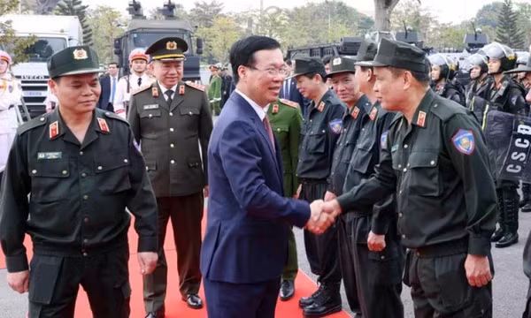 Kiểm tra công tác sẵn sàng chiến đấu tại Bộ Tư lệnh Cảnh vệ và Cảnh sát Cơ động