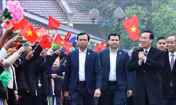 Chủ tịch nước Võ Văn Thưởng dự Ngày hội Sắc xuân trên mọi miền Tổ quốc
