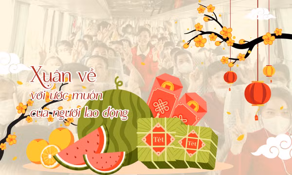 Xuân về với ước muốn của người lao động