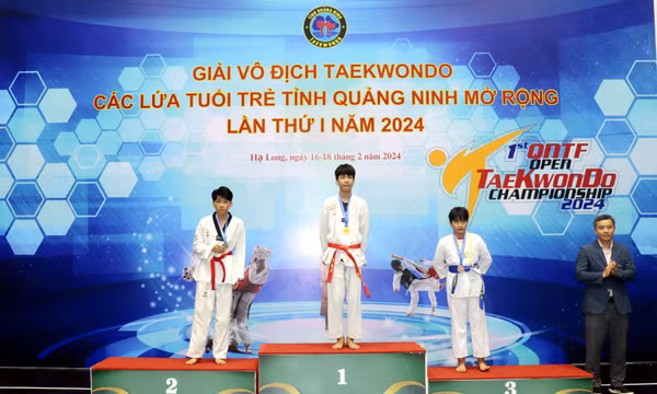 Bế mạc Giải vô địch Taekwondo các lứa tuổi trẻ tỉnh Quảng Ninh 2024