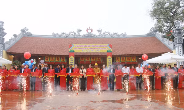 Khánh thành công trình tôn tạo Di tích lịch sử - văn hóa cấp tỉnh đình Triều Khê (Đông Triều)