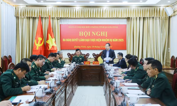 Đảng ủy Bộ đội Biên phòng tỉnh ra nghị quyết lãnh đạo thực hiện nhiệm vụ năm 2025