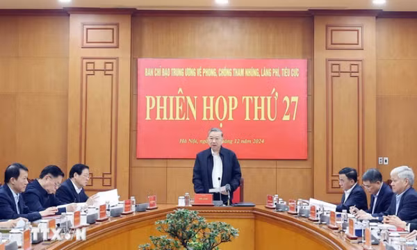 Tổng Bí thư: Tăng cường phòng, chống tham nhũng gắn với sắp xếp tinh gọn bộ máy