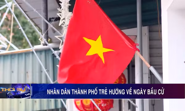 Nhân dân thành phố trẻ hướng về ngày bầu cử