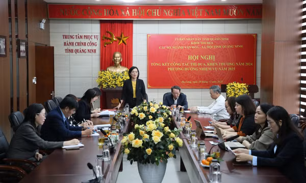 Khối thi đua các sở, ngành Văn hóa - Xã hội tổng kết công tác thi đua, khen thưởng năm 2024
