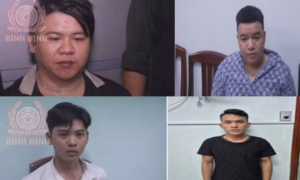 Bắt 4 kẻ dọa, thu tiền bảo kê nhân viên quán hát ở Bình Định