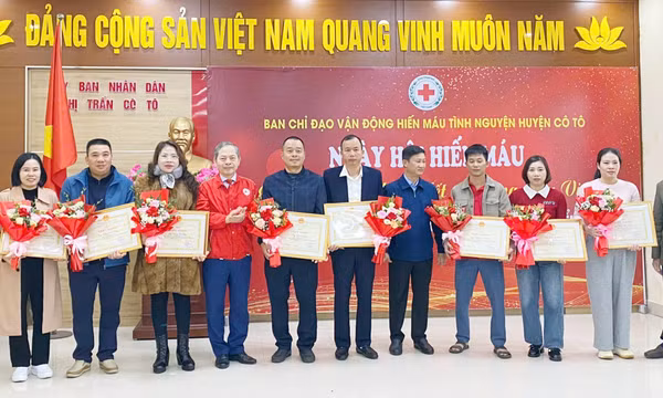Huyện Cô Tô: Tôn vinh các tập thể, cá nhân hiến máu tiêu biểu năm 2024