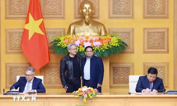 Việt Nam và Tập đoàn NVIDIA ký hợp tác thành lập hai trung tâm về AI