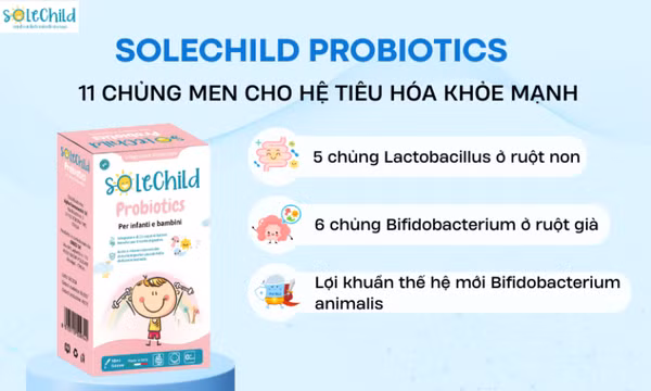 Solechild Probiotics: Giải pháp chuyên sâu cho hệ tiêu hóa của bé