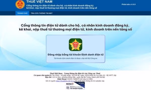 Kinh doanh trên Shopee, Lazada... sẽ kê khai, nộp thuế qua cổng thông tin điện tử từ 19/12