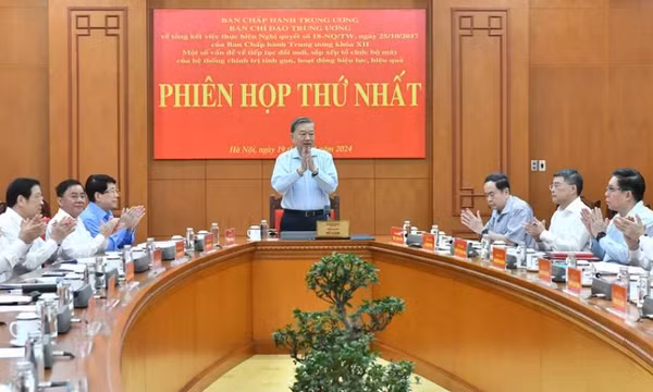 Tinh gọn tổ chức bộ máy các cơ quan của Đảng để thực sự là hạt nhân trí tuệ, đội tiên phong lãnh đạo cơ quan nhà nước