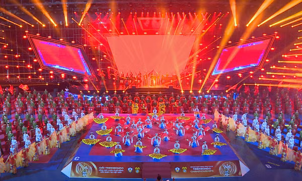 Tổng duyệt lễ khai mạc Giải Taekwondo Cảnh sát Châu Á