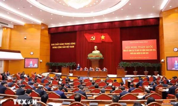 Tổng Bí thư dự Hội nghị toàn quốc tổng kết công tác tổ chức xây dựng Đảng 2024