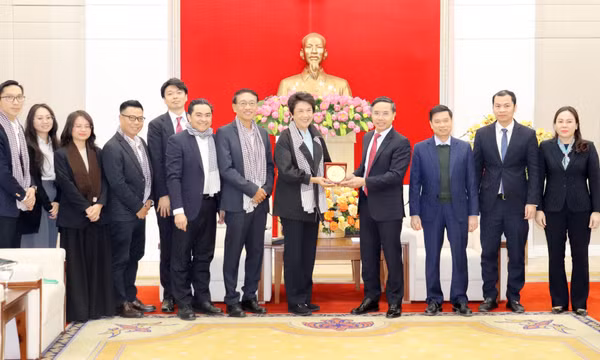 Đồng chí Chủ tịch UBND tỉnh tiếp xã giao Tập đoàn Amata