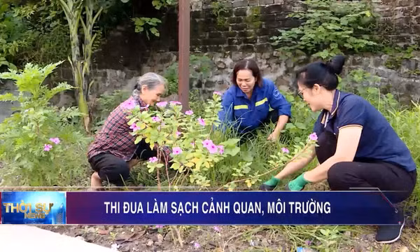 Thi đua làm sạch cảnh quan, môi trường