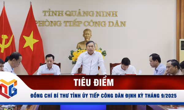 Đồng chí Bí thư Tỉnh ủy tiếp công dân định kỳ tháng 9/2025