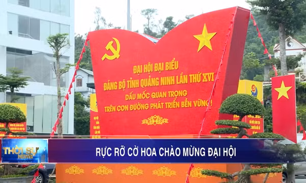 Rực rỡ cờ hoa chào mừng Đại hội
