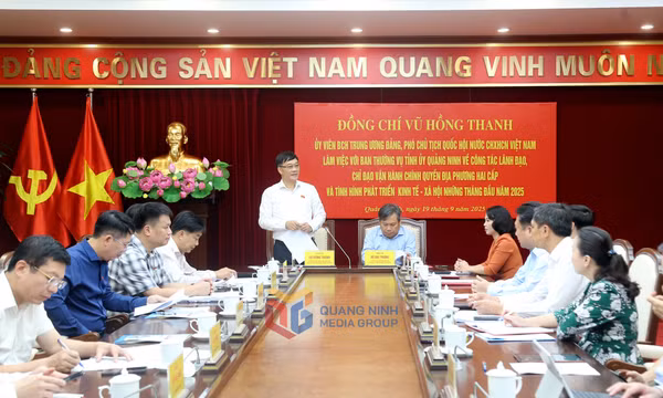 Phó Chủ tịch Quốc hội Vũ Hồng Thanh làm việc với Ban Thường vụ Tỉnh ủy