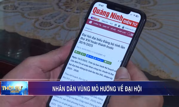Nhân dân Vùng mỏ hướng về Đại hội