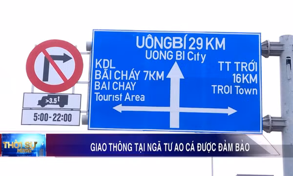 Giao thông tại ngã tư Ao Cá được đảm bảo