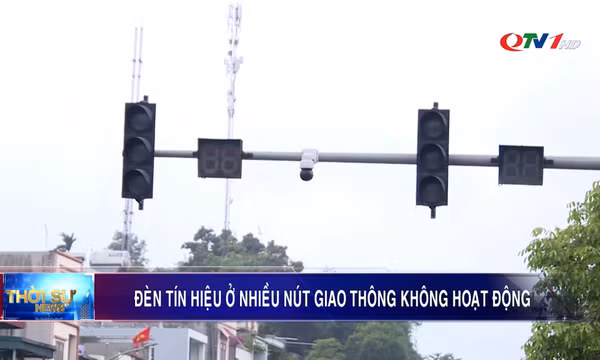 Đèn tín hiệu ở nhiều nút giao thông không hoạt động