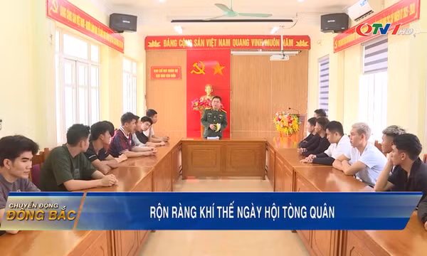 Rộn ràng khí thế ngày hội tòng quân