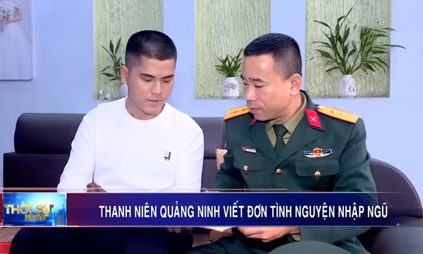 Thanh niên Quảng Ninh viết đơn tình nguyện nhập ngũ
