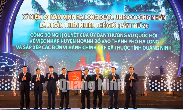 Kỷ niệm 20 năm Vịnh Hạ Long được công nhận Di sản thiên nhiên thế giới (lần thứ 2) và công bố sáp nhập Hoành Bồ vào Hạ Long, tháng 1-2020