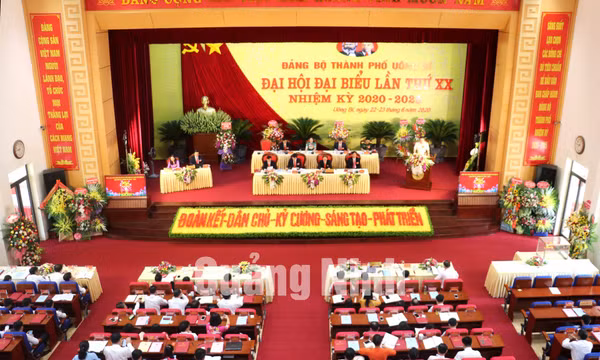 Đại hội Đại biểu Đảng bộ TP Uông Bí lần thứ XX, tháng 6-2020