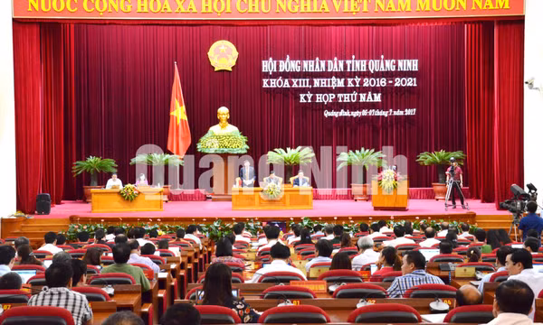 Kỳ họp thứ 5, HĐND tỉnh khóa XIII, tháng 7-2017