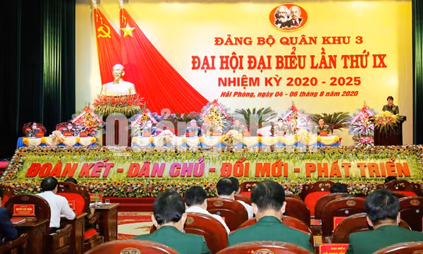 Đại hội Đại biểu Đảng bộ Quân khu 3 lần thứ IX, tháng 8-2020