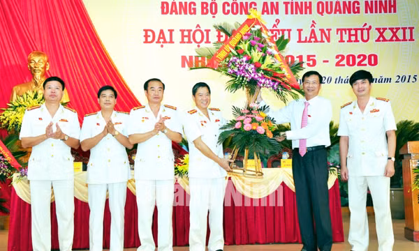 Đại hội Đại biểu Đảng bộ Công an tỉnh lần thứ XXII, nhiệm kỳ 2015-2020